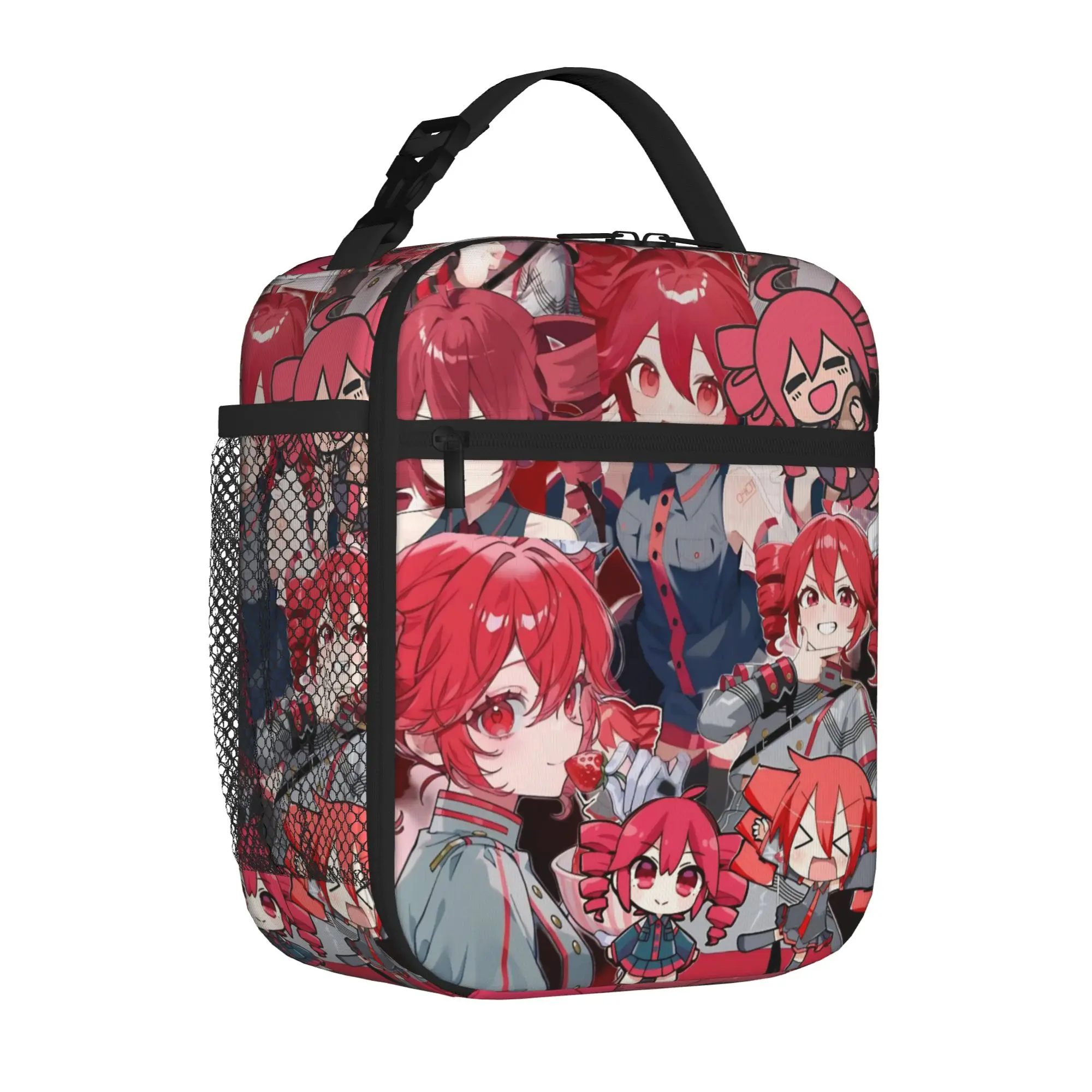 Kasanes Virtual Singer Tetoes Tote Insulated Lunch Bag Cartoon Cute Handheld Food Bag Reusable Thermal Cooler Spacious Bento Box
