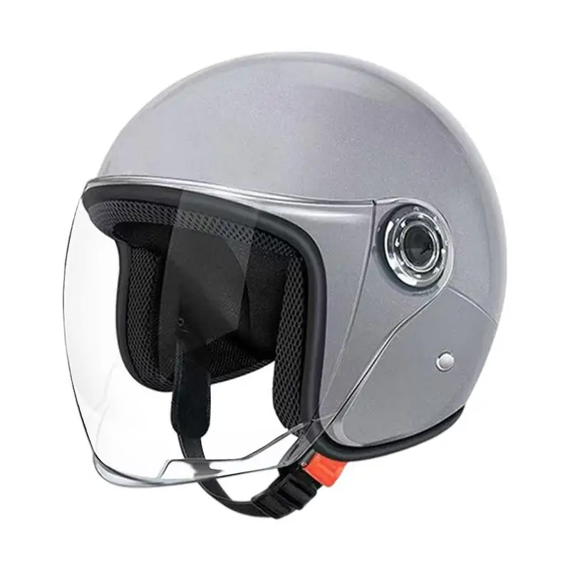 Motorcycle Helmet Men Woman Electric Riding Lens Helmet Four Seasons Comfortable Ventilation Adjustable Safety Helmet