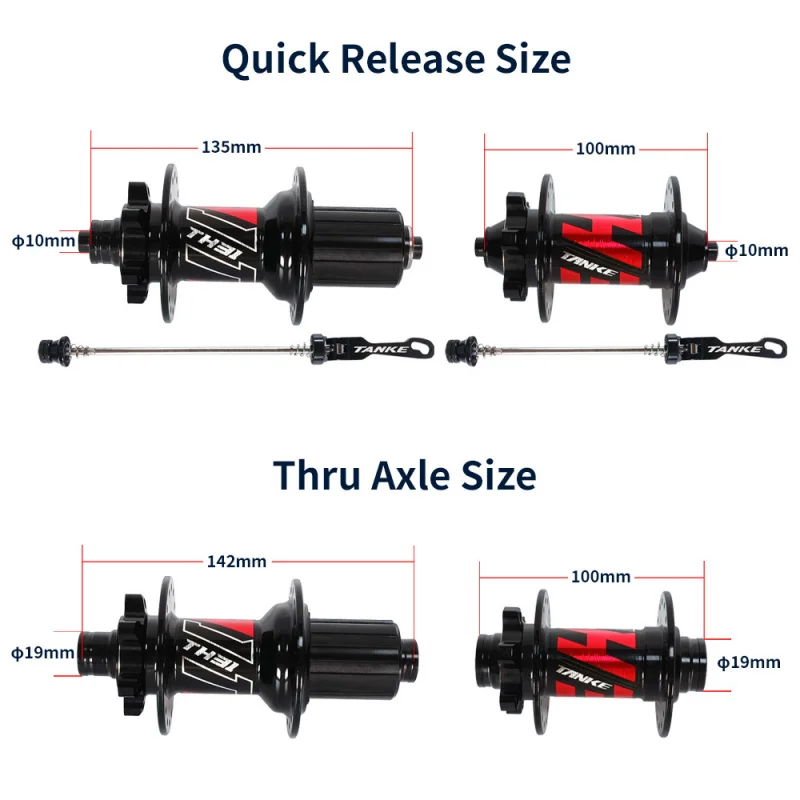

TANKE 32H/36H Hub Bearing Kit 6x NBK Cubo Sealed Bearings for 8-12 Speed MTB Wheels