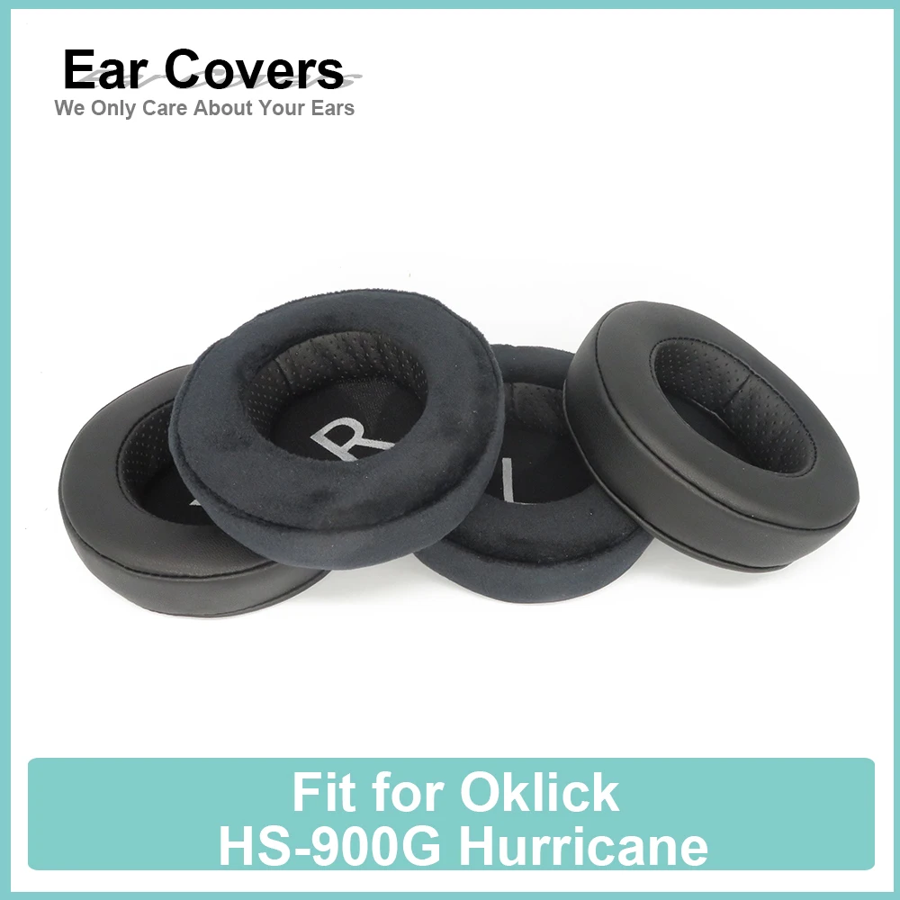 Earpads For Oklick HS-900G Hurricane Headphone Earcushions Protein Velour Pads Memory Foam Ear Pads