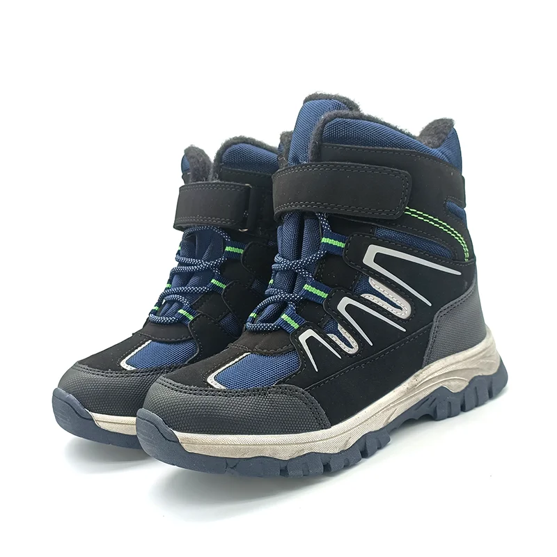 Free Shipping 1pair Winter warm Kid Snow Boots Boy/Girl Wool Boot, Fashion boy Outdoor Children\'s Ski Shoes ,-40 or -30 degrees