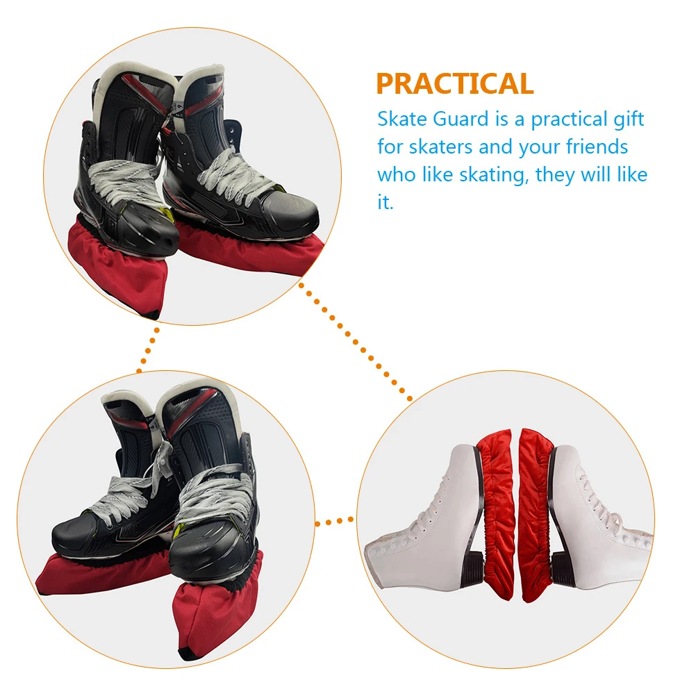 1 زوج سكيت الحرس مرونة الجليد شفرة حامي مقاومة للاهتراء شفرات التزلج غطاء ل الهوكي زلاجات دوارة امتصاص الماء #6