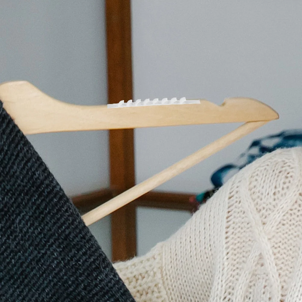 

100Pcs Anti-Skid Hanger Strips Silicone Non-Slip Grips for Clothes Hangers Wardrobe Organization Closet Storage Home Hotel Use