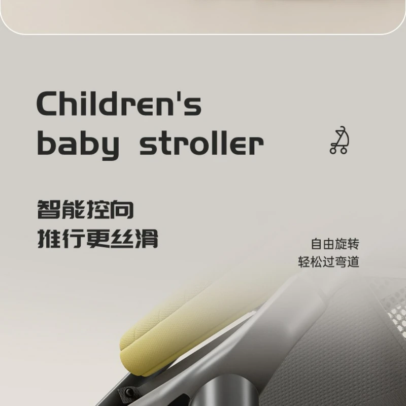 عربة أطفال بمقبض دفع ثنائي الاتجاه خفيف الوزن بزر واحد قابل للطي يجب اقتناؤه للمشي بالجملة