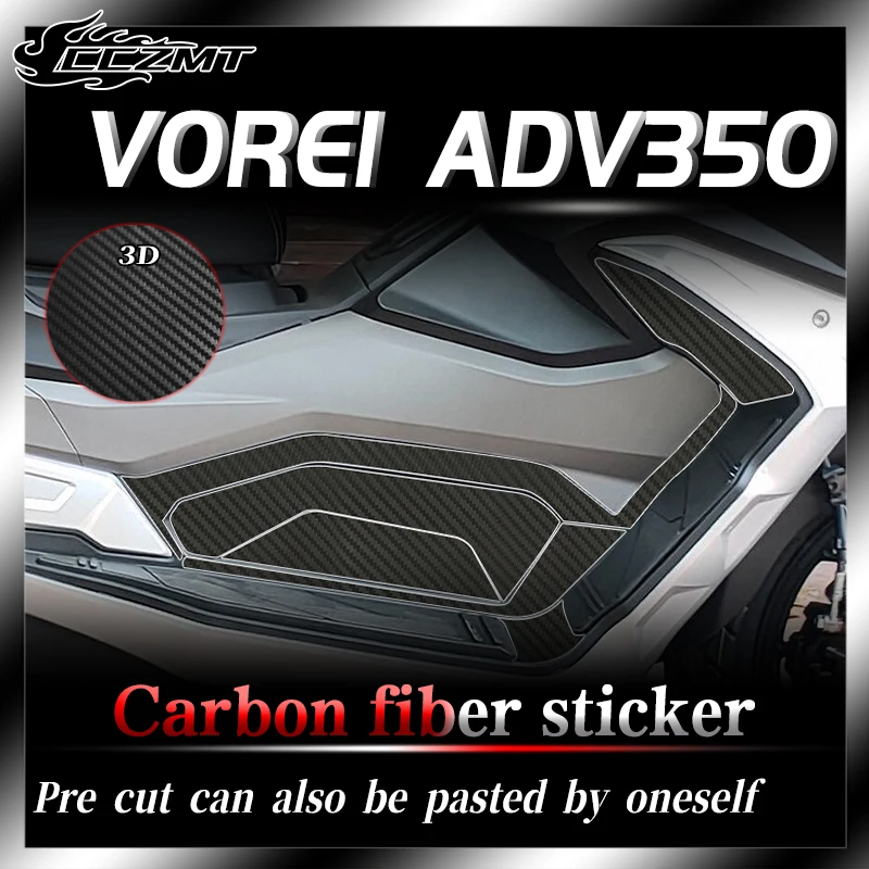 

For DAYANG VOREI ADV350 car stickers 3D carbon fiber protective stickers paint surface transparent film anti scratch