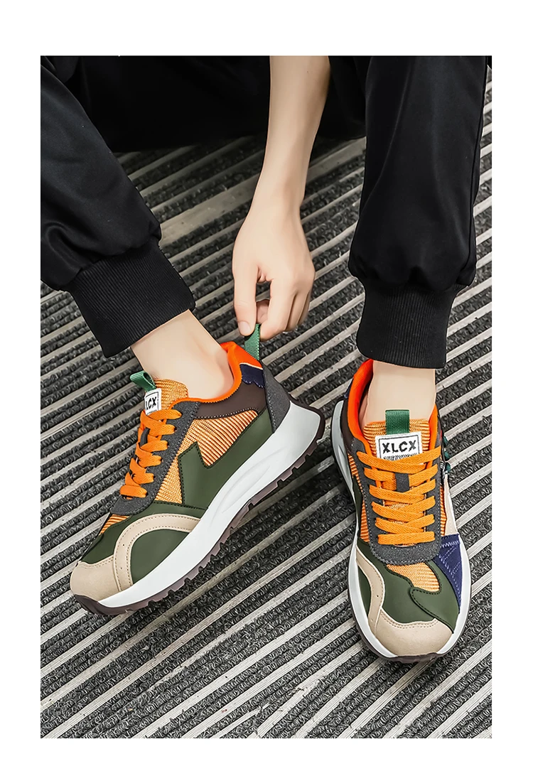 Herren-Freizeitsneaker, leicht, atmungsaktiv, strapazierfähig, modisch, vielseitig einsetzbar für Outdoor-Sport, Campus und Stadt. – Detail 22