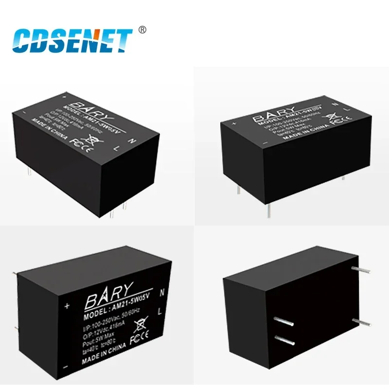 2pcs AC-DC Switching Power Supply 100V 250V To 5/12/24V AM21 CDSENET 5/12/24/36W 1000mA Step-down Voltage Module Isolation