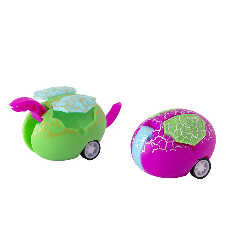 

Pull Back Transformed Dinosaur Egg Return Car Inertia Car Children's Toy Gift Baby Puzzle Toy Kindergarten Giftpull Back Vehicle