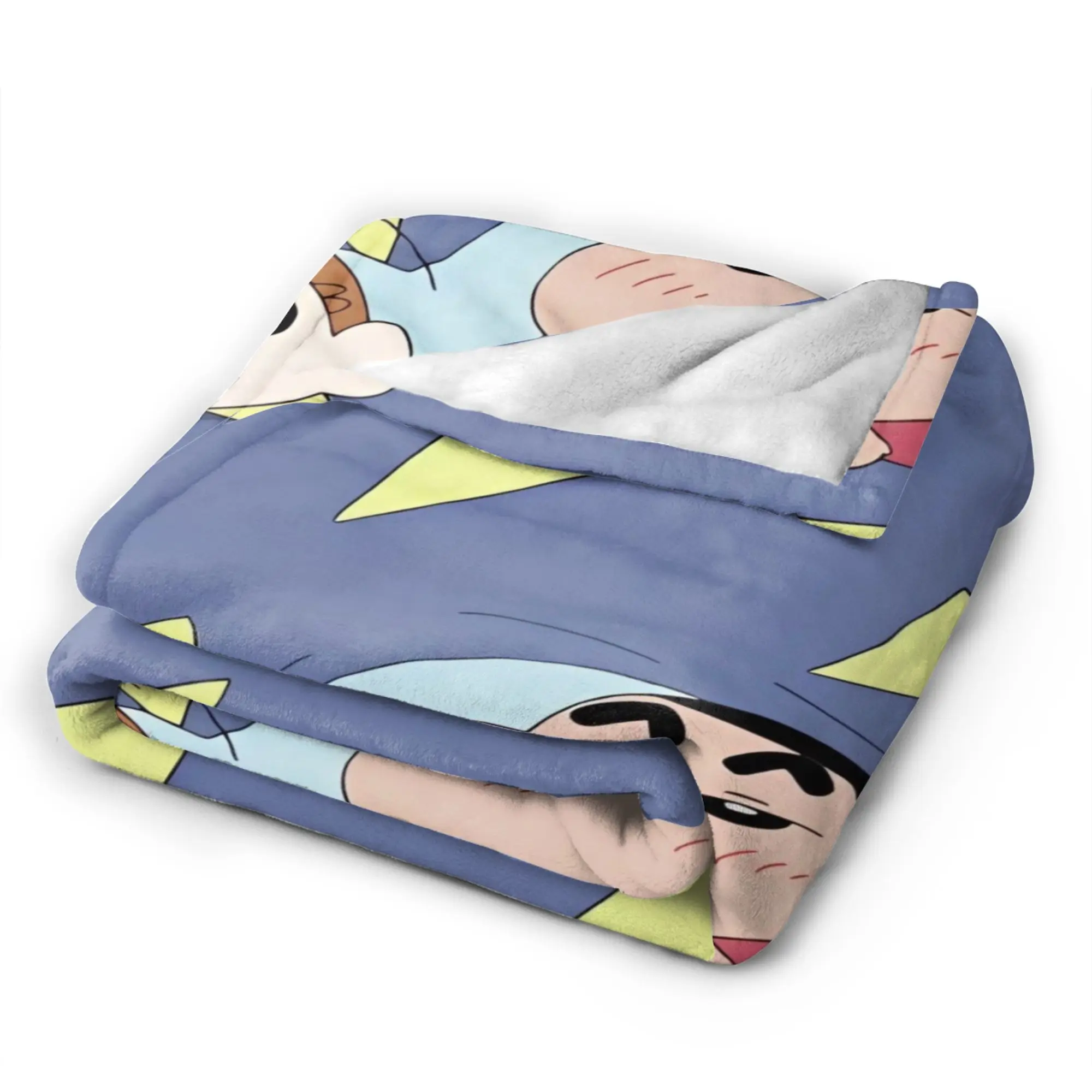 Crayon Shin-chan Kawaii  Flannel Blanket Autumn  Soft Durable Throw Blanket for Students Bedroom Bedspread Sofa Bed Cover