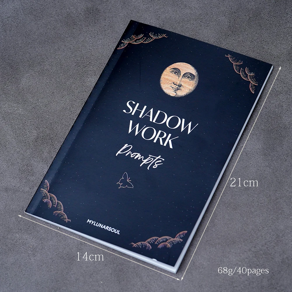 34 عمل الظل يطالب على شفاء الطفل الداخلي وعلاقات القلق والعلاج الذاتي Spiritua Shadow Work Journal أساسيات 40 صفحة