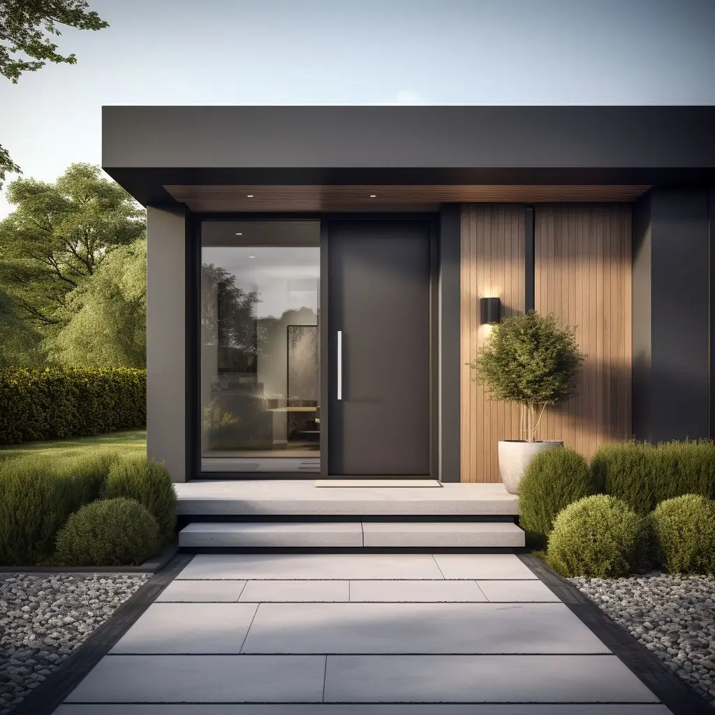 

Роскошные умные двери с электронным замком, алюминиевые входные двери для жилых домов, огнестойкие, современные, для входа, безопасные, наружные, для вилл и апартаментов