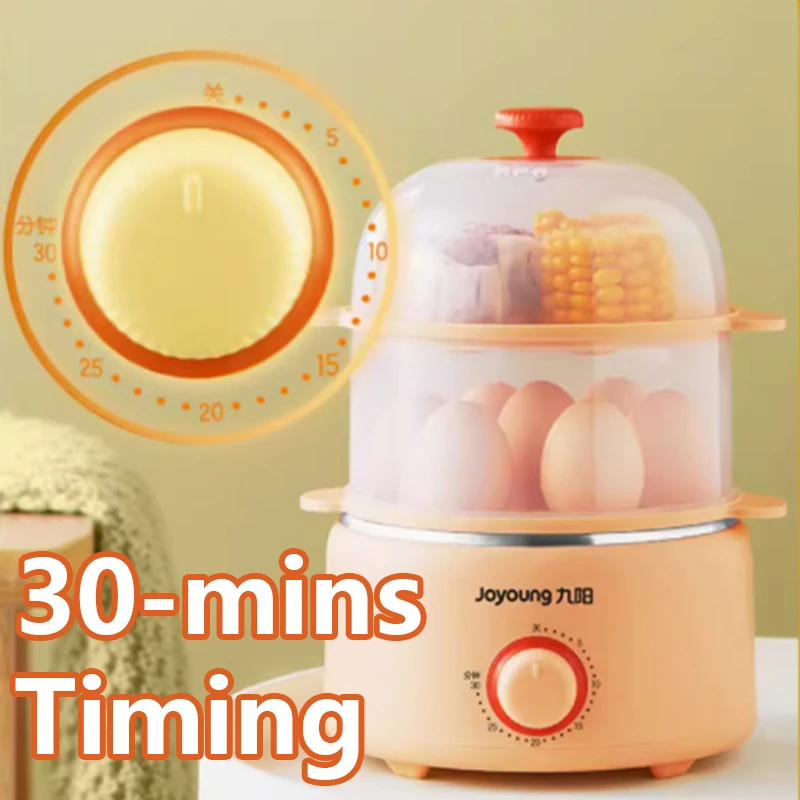 Jiuyang Egg Boiler, Egg Steamer, spegnimento automatico, piccolo multifunzionale per uso domestico Mini Boiler per uova da colazione programmato