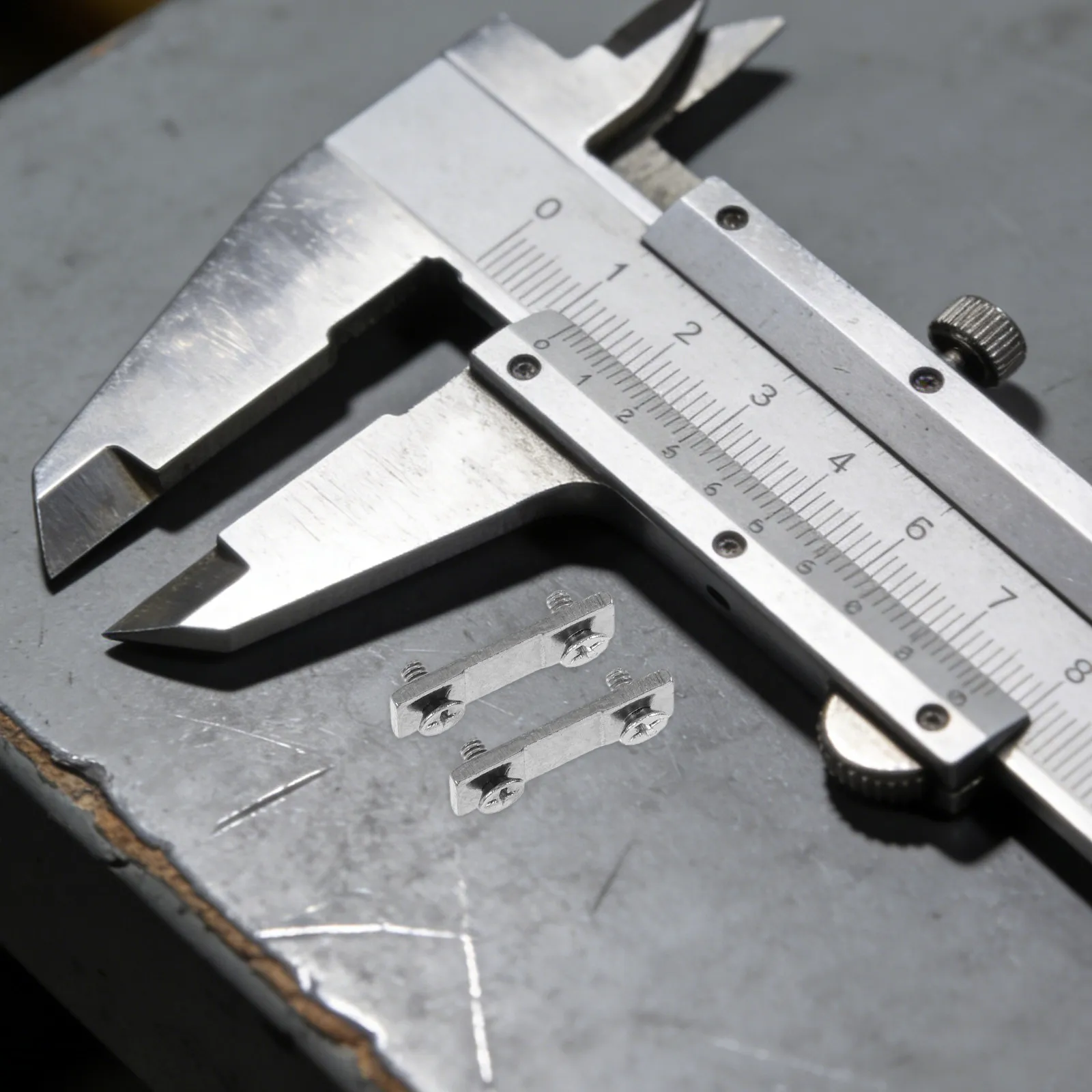10Sets Vernier Caliper End Stop Plate Single Clamp Tail Limit Plate 9Mm Hole Spacing Metal Plastic Precision Measuring Tool Kit