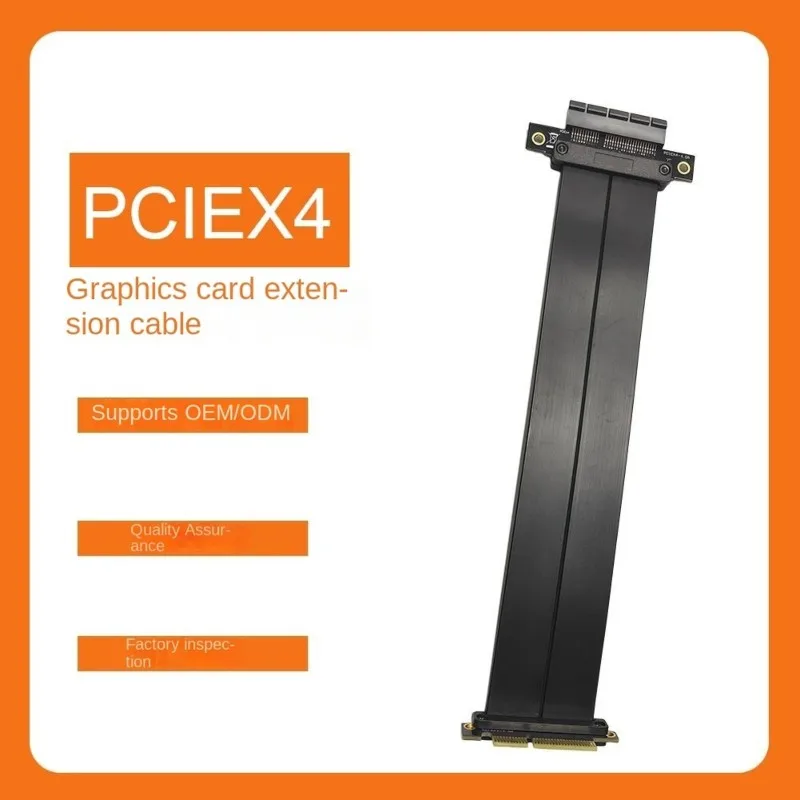 A53M-PCI-E Riser Card Pcie X4 To X8/X16 4.0 GEN4 PCI-Express 4X Cable Extension 25Cm
