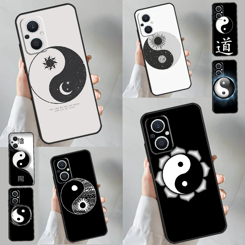 Eight Diagrams Taiji Yin Yang Case For OPPO Reno 8T 4Z 5Z 11F 8 10 11 Pro 5 6 7 Lite OPPO Find X6 Pro X2 X3 X5 Lite Cover