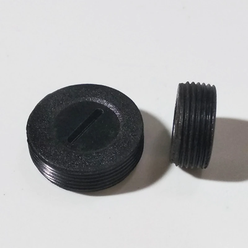 10 Pairs Power Tool Parts Carbon Brush Cover 14Mm Round Rubber Nut Stopper Holder Caps Case Angle Grinder Accessories