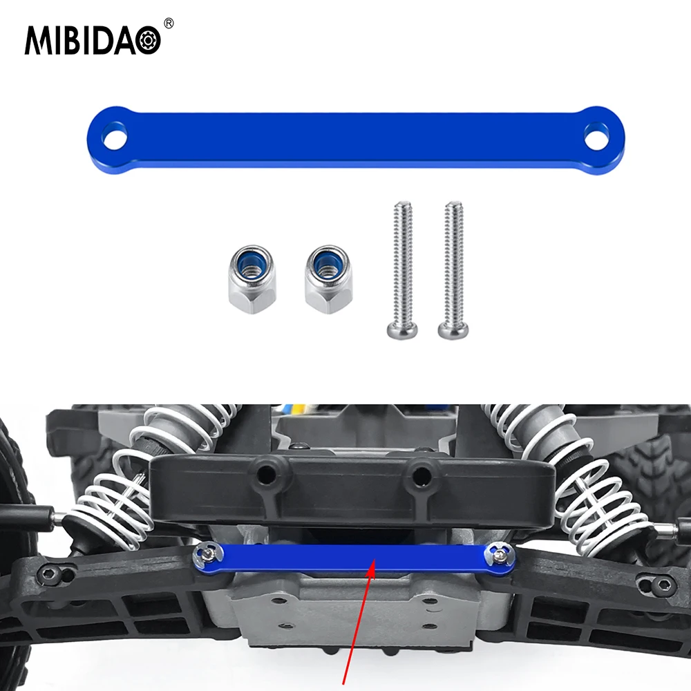 

Голубой алюминиевый галстук и гайка MIBIDAO для 1/10 2WD Slash RC автомобильные детали