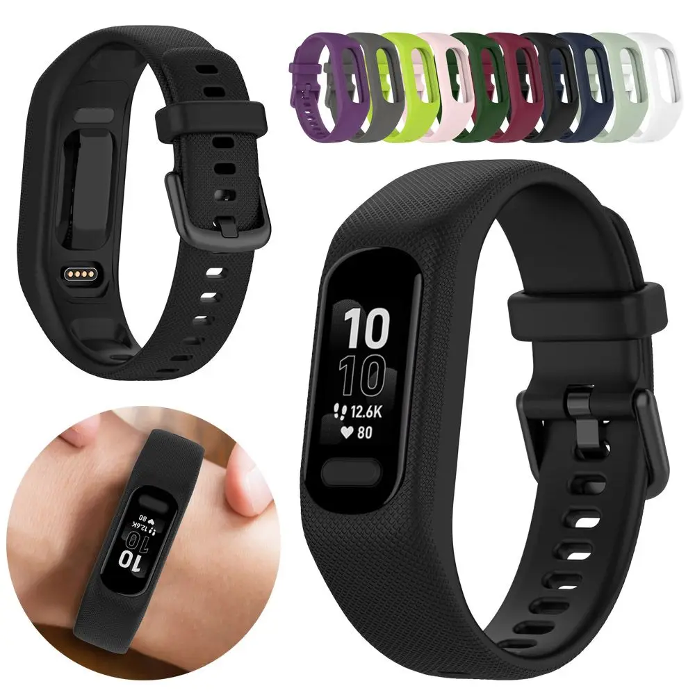 Silicone Sports Straps For Garmin Vivosmart 5 Smart Bands Watch Accessories Replacement Bracelet Band DIY Handmade