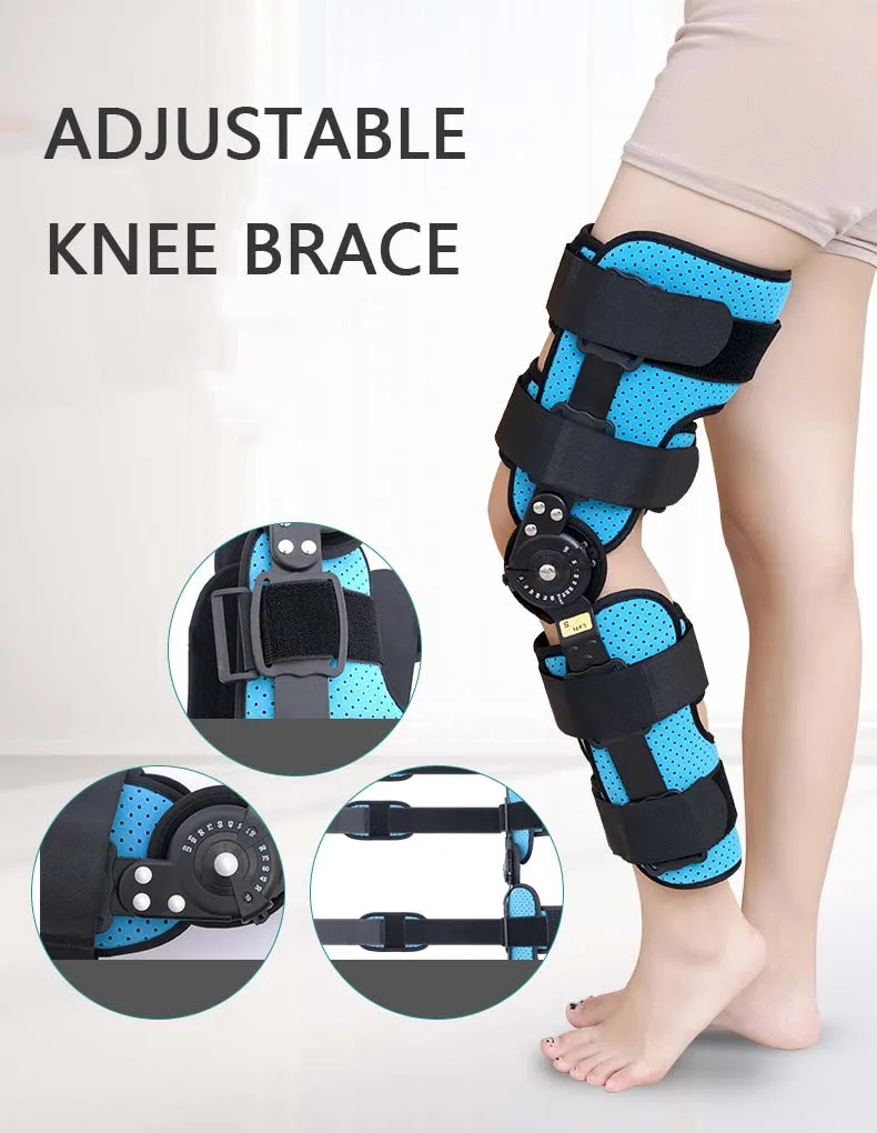 Adjustable Knee Joint Fixation Brace Knee Fracture Fixation Knee Joint Postoperative Rehabilitation Support Protective