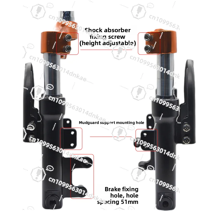 14-Inch Surrogate Car Hydraulic Hydraulic Shock Absorber Front Fork Modified Folding Electric Vehicle Hydraulic Shock Absorber
