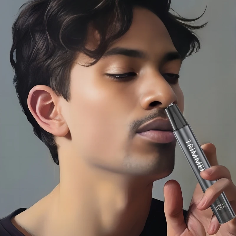 ماكينة تشذيب شعر الحواجب والوجه غير مؤلمة للرجال، ماكينة تشذيب شعر الأنف والأذن 918D