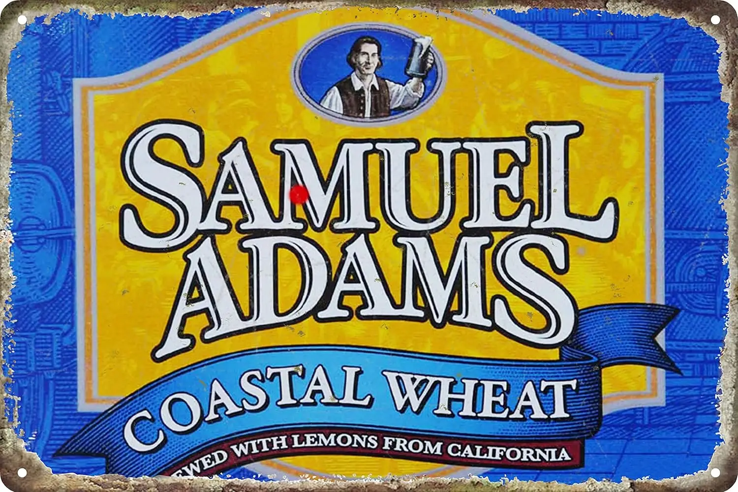 Vintage Samuels adam Tin Metal Tin Sign Tin Plate Sign Wall Art Decor TIN SIGN 8X12 INCH sign