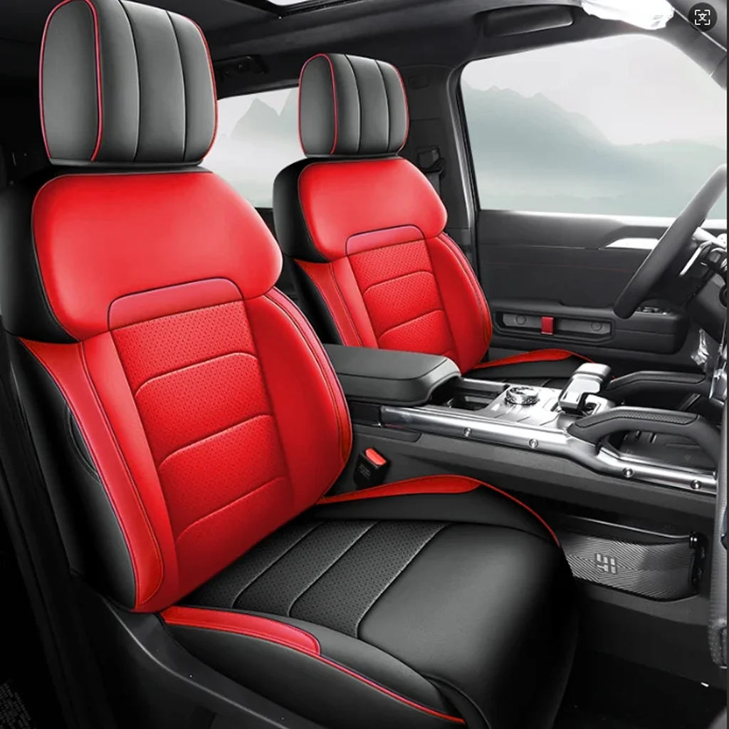 

Автомобильные аксессуары на заказ, чехлы на сиденья из искусственной кожи для Jetour Shanhai T2 Jetour T2, полный комплект спереди и сзади, полностью покрытый