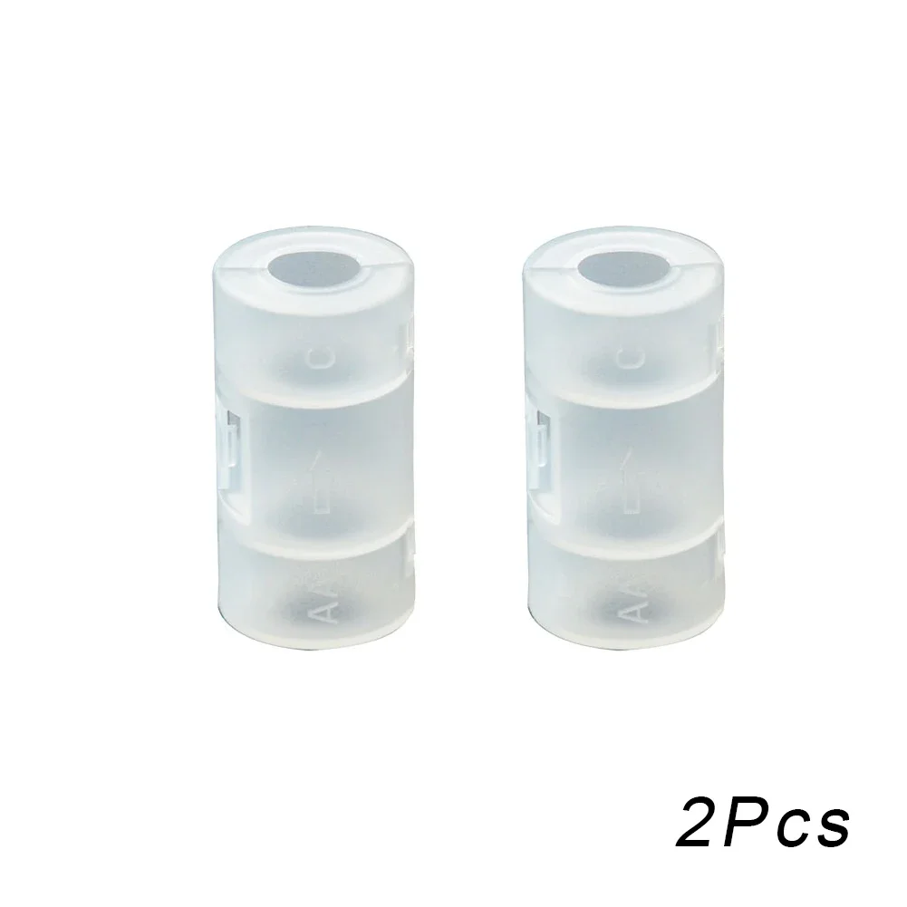 2/4Pcs AA to C Battery Adaptor Holder Case