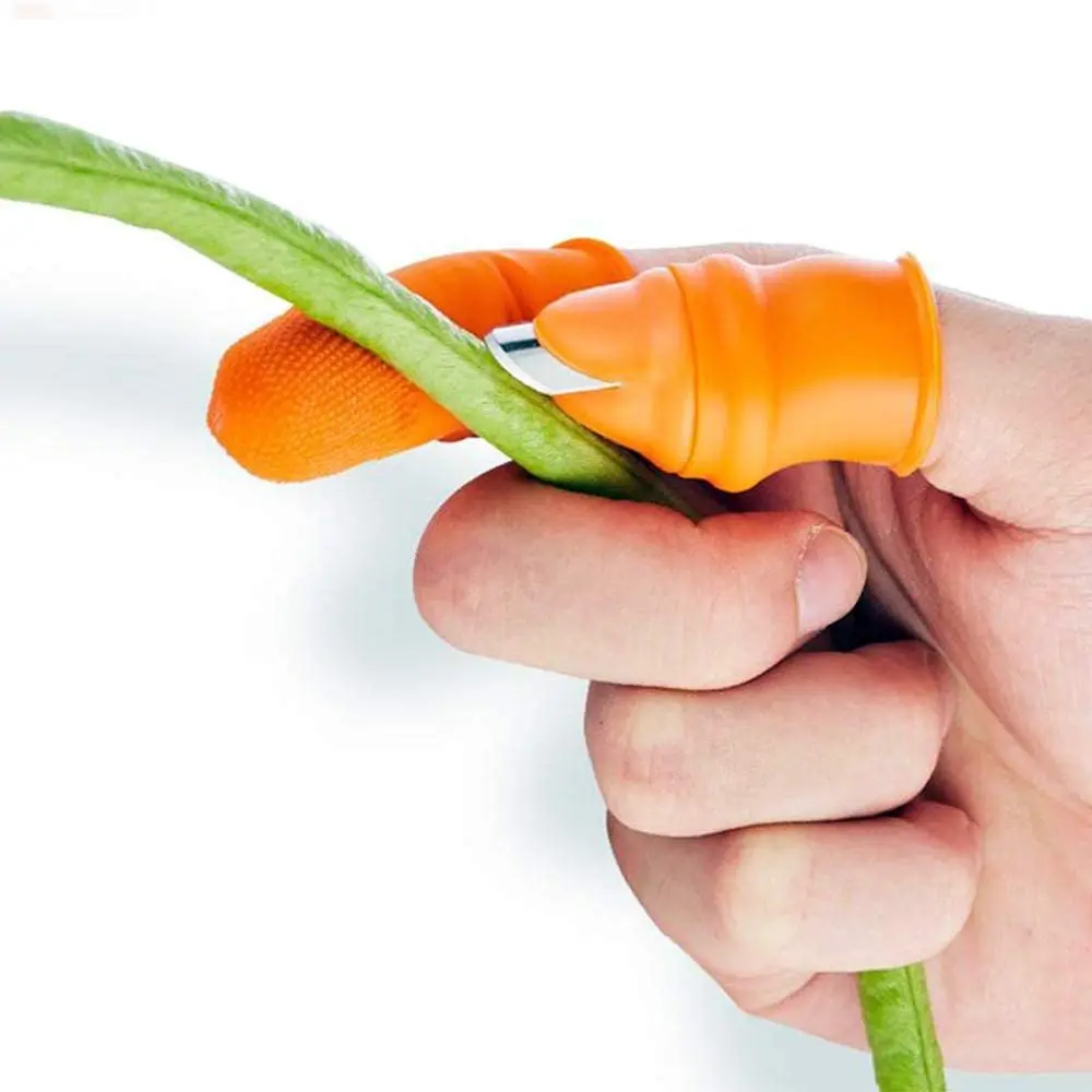 Jempol Pemotong Alat Berkebun Gunting Pemangkasan Memetik Tanaman Sayuran Pemisah Alat Jari Multifungsi Pemotong Dapur