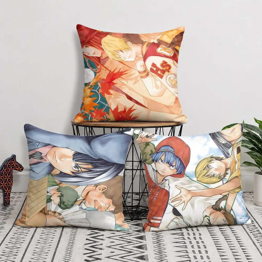 Anime H-Hikaru No Go Cushion Cover Short Plush Soft Double-Sided Printing Pillow Case Cozy Sofa Bedroom Home Decor Gift
