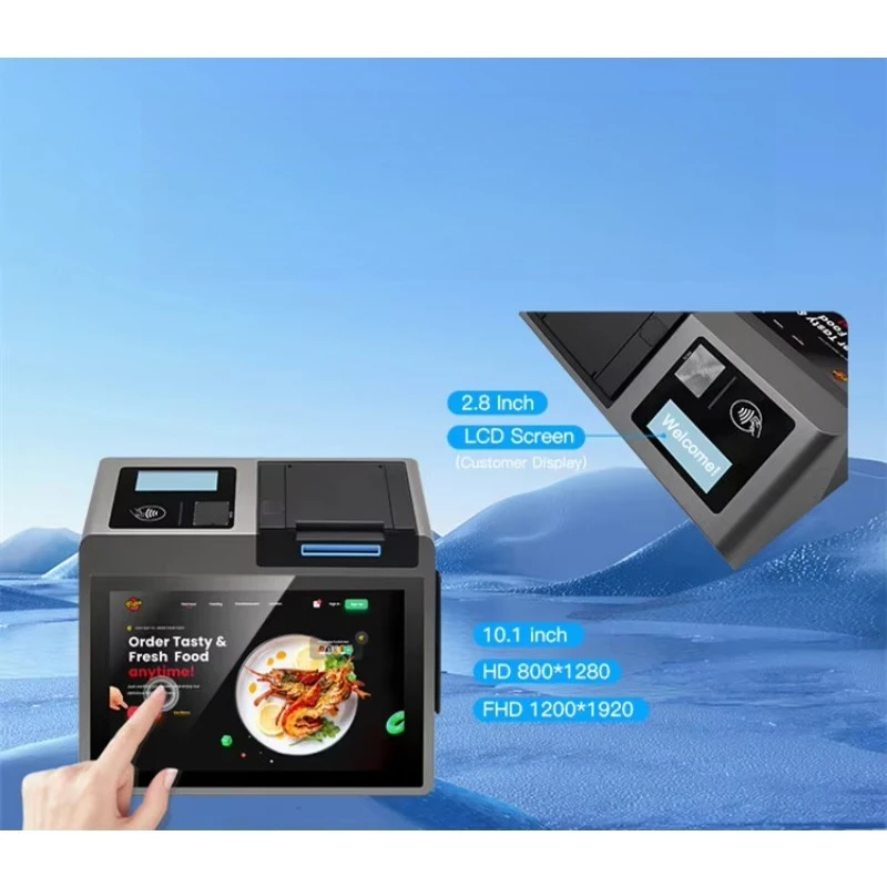 Digital menu kitchen system sales point terminal all-in-one machine
