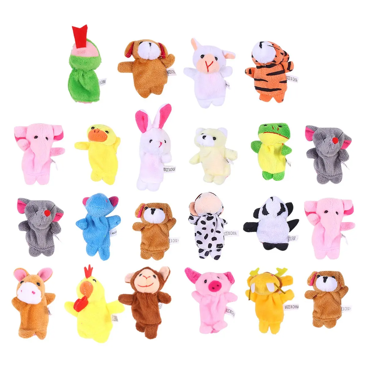 

22 шт. Двухслойные детские перчатки-игрушки в виде животных с лапками для косплея и ролевых игр для малышей (12 знаков зодиака и 10 животных)