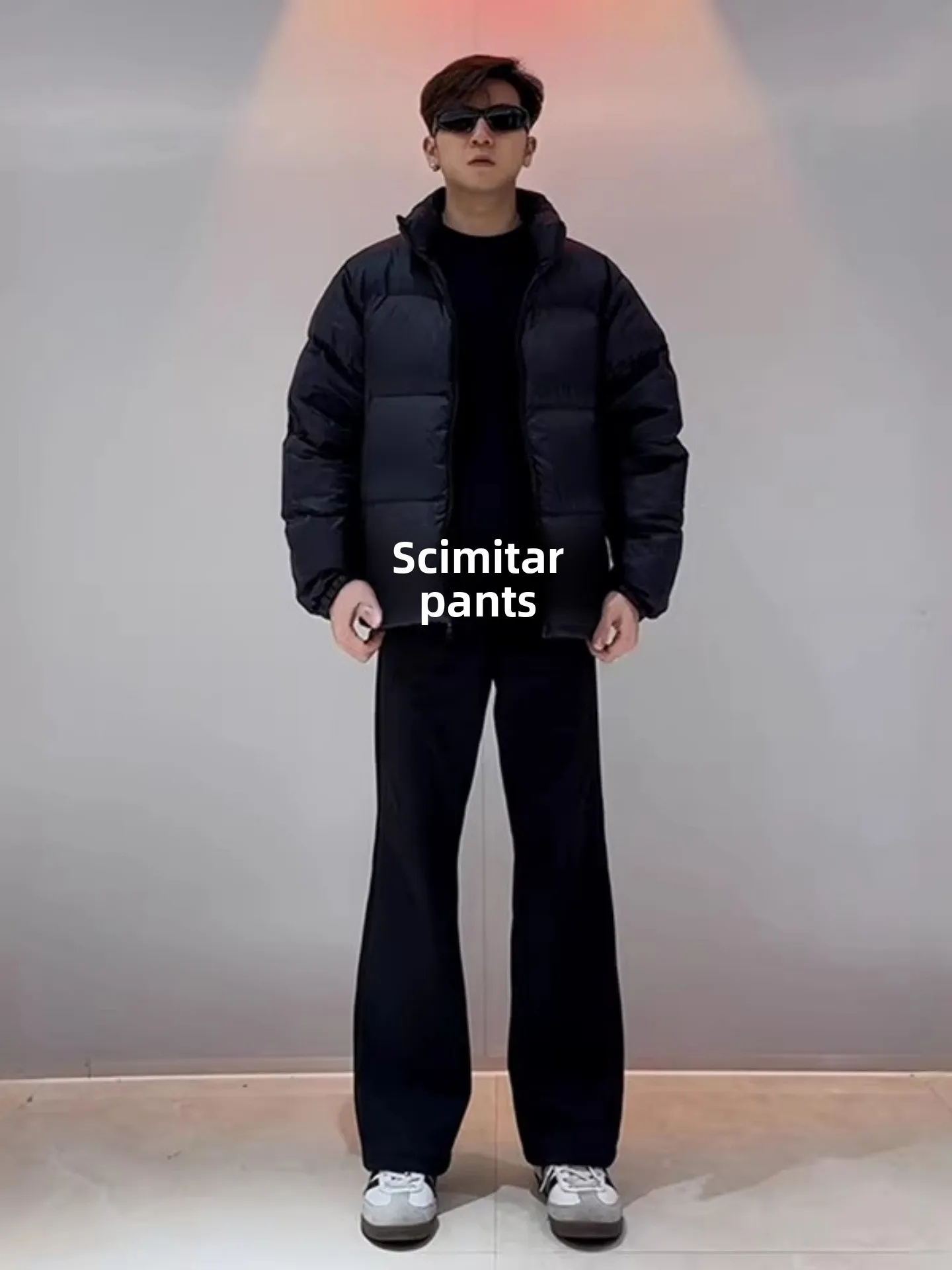 

Bla Wide Leg Jeans Men's American High Street Vibe Loose Straight Loose Slimming Long Legs Micro Flared Jeans Knife
