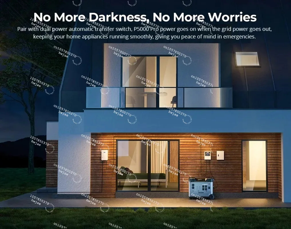 2000W 1440Wh Portable Power Station Backup Energy Storage Battery Solar Generator 2000W 1440Wh UPS  Emergency Power Supply