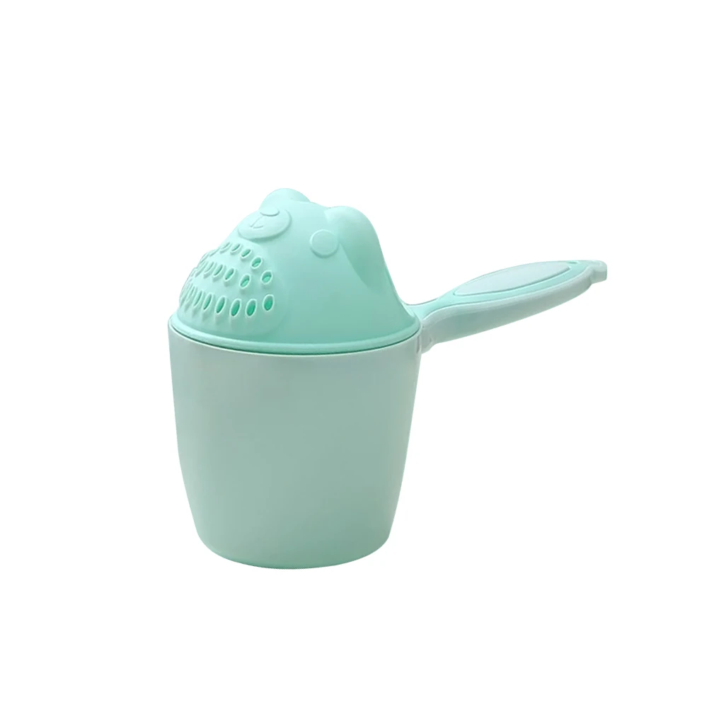 

Shampoo Cup Baby Bath Rinse Water Bailer Scoops Sprinkler Child Durable Plastic Cartoon Style Wash Flower