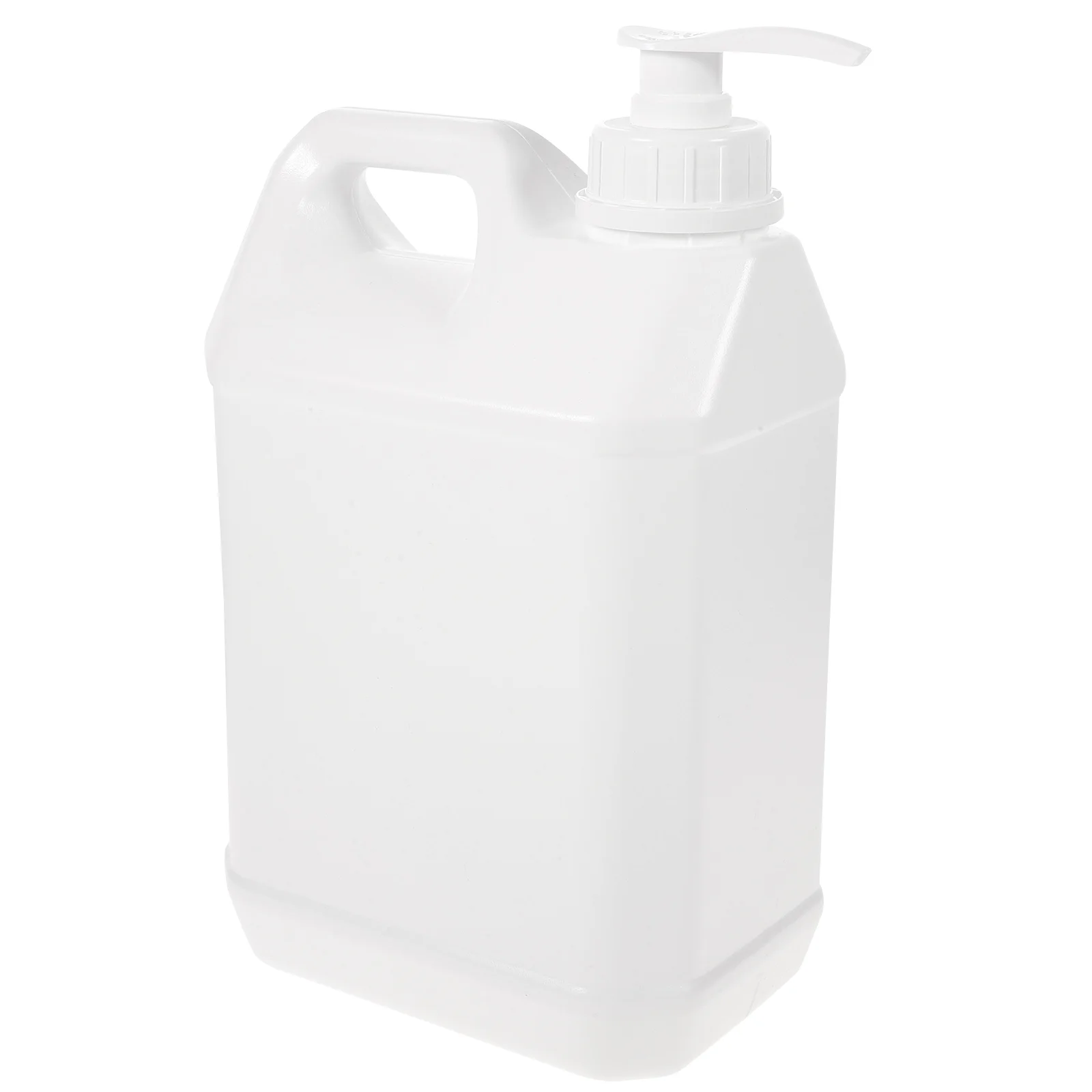 2 5L Powder Container Chemical Cosmetics Holders Bottle with Pump White Soap Dispenser