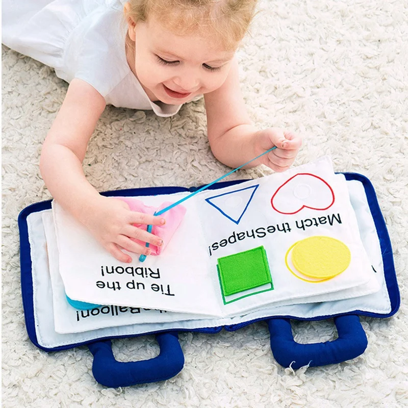 Baby Toys Infant Cloth Books Early Learning Classification Fine Activity Cognize Puzzle Book Newborn Toddler Educational Toy