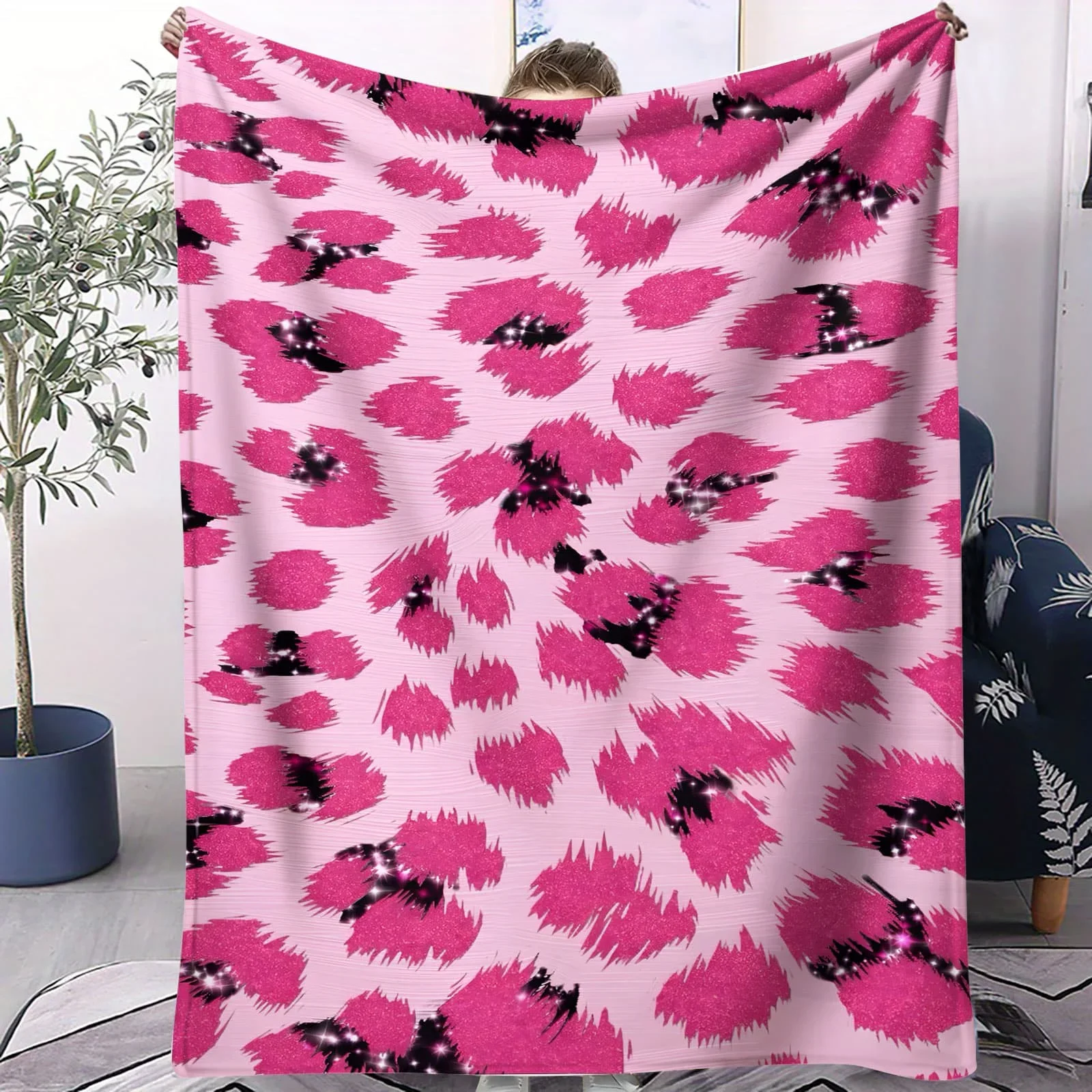 Manta clásica Beige y negra con estampado de leopardo, manta polar de estilo salvaje sin temporizador para camas, sofá, decoración del hogar, adultos y niños, regalo cálido y acogedor