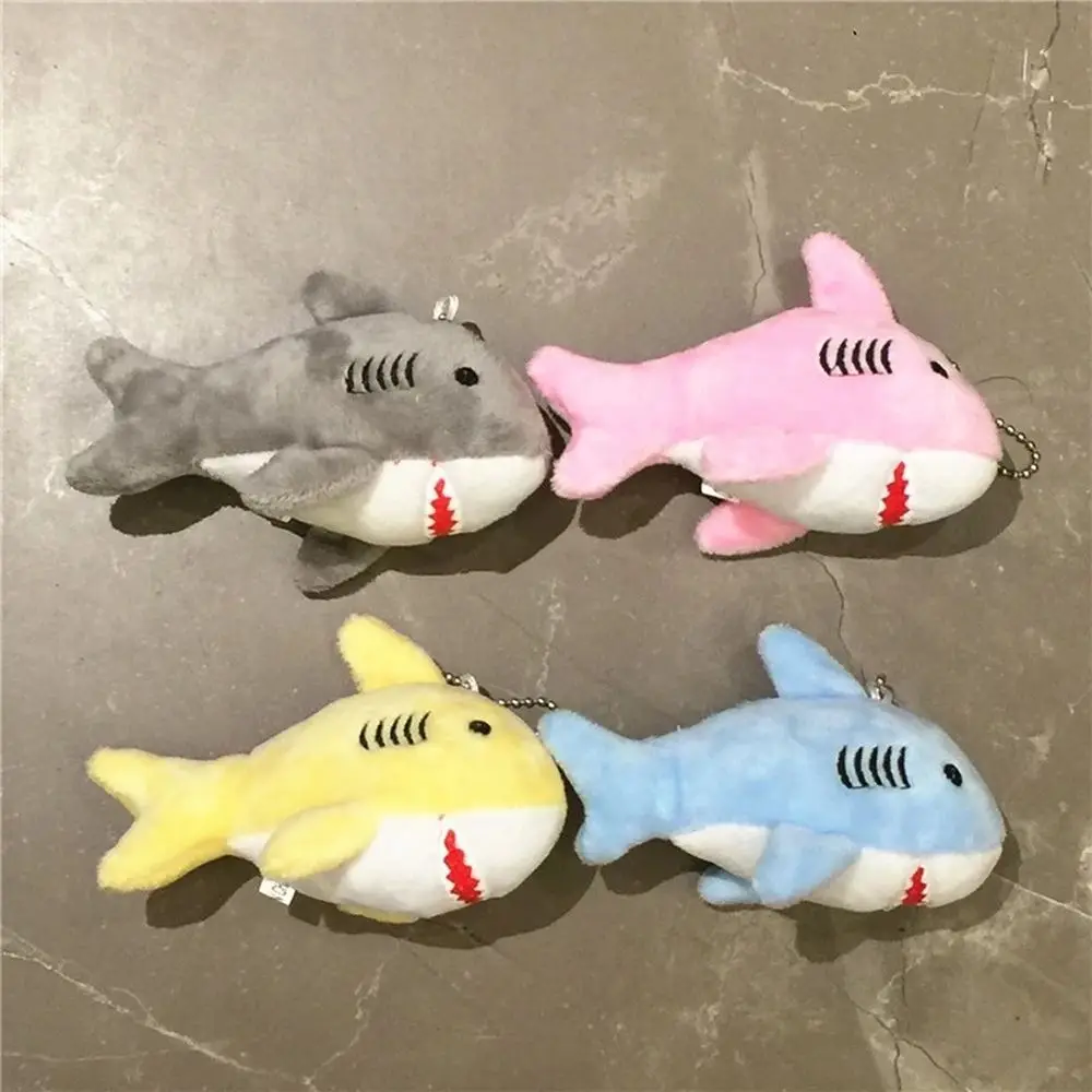 Porte-clés de dessin animé d'animaux, pendentif de sac de requin de simulation, clé d'animal JOOcean, jouet en peluche de requin, 12cm