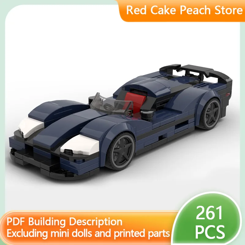 

Модель скоростного гоночного автомобиля MOC, строительные кирпичи 01R WEC IMSA Le Mans, модульная технология, детские праздничные подарки, сборные игрушки, костюм