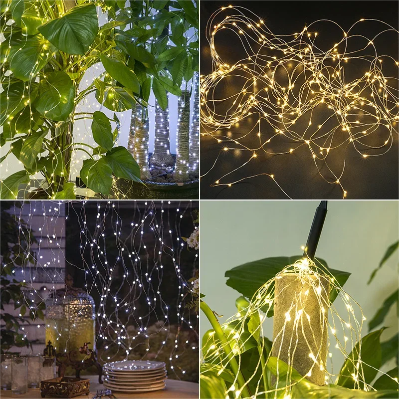 600 LED Waterfall Sring Lights Indoor Bedroom Decoration Christmas Fairy Lights Plug in Holiday Lighting Curtain decor Lamp room