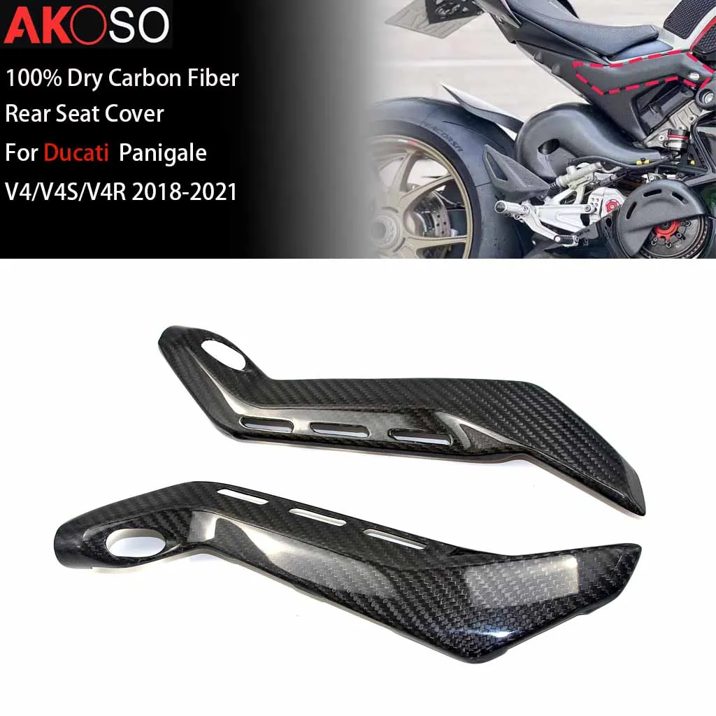 

Motorcycle Accessories For Ducati Panigale V4/V4S/V4R 2018-2021 Carbon Fiber Rear Seat Side Panels Cover Fairing Kit Protector