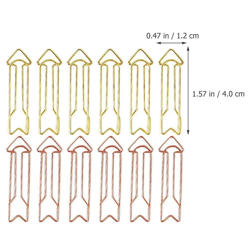 

40Pcs Metal Clips Unique Creative Small Paper Clamp for Office School Document Organization Document Clips