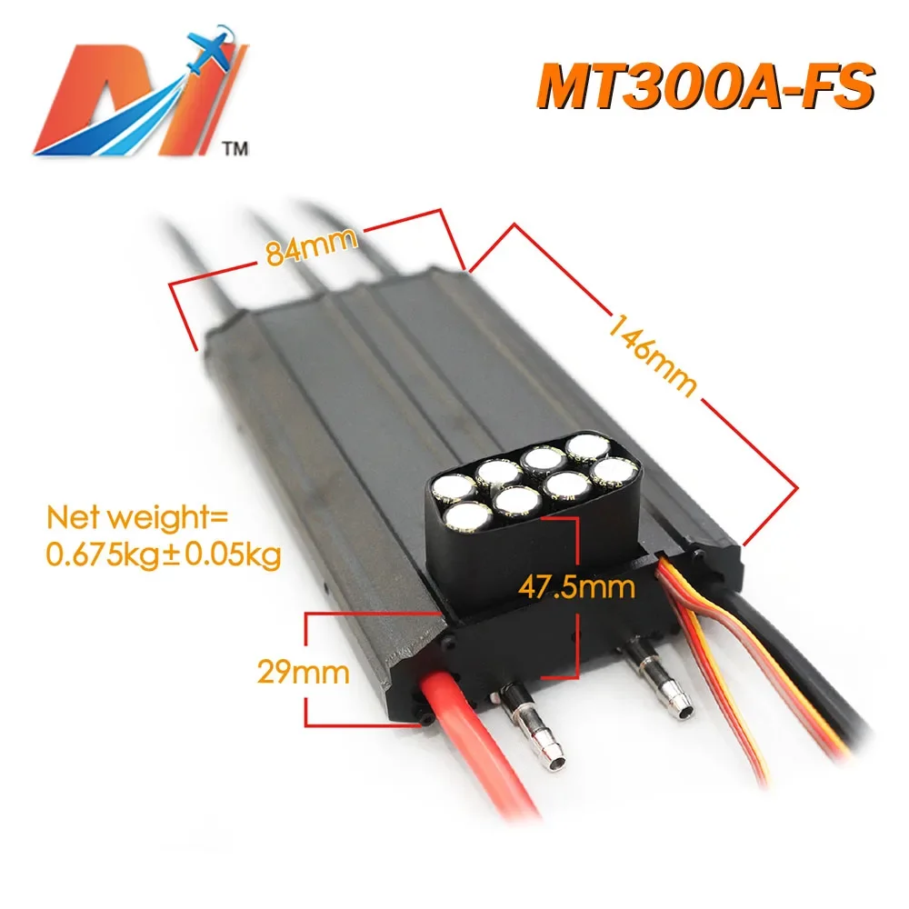 Сильноточное водяное охлаждение 300A ESC электронный регулятор электрическая доска для серфинга подводная модель корабля моторная лодка