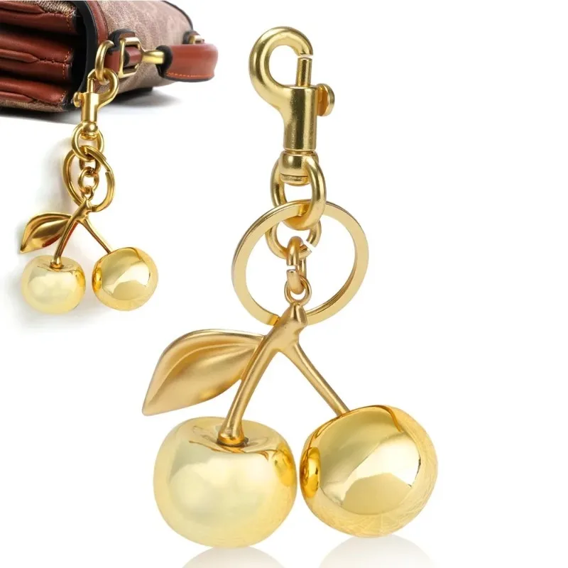 عالية الجودة الصلب قلادة الكرز حقيبة سلسلة مفاتيح سحر الإكسسوارات لحقيبة المدرب المرأة قلادة لطيف سيارة سلسلة مفاتيح سحرية #5