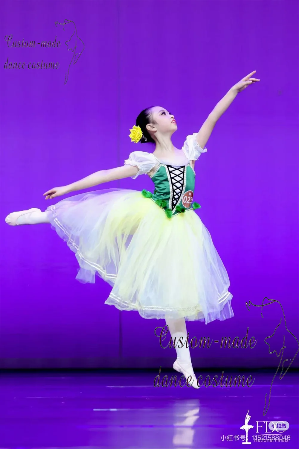 Carmen Variations Ballet Dress Children's Customized Performance Dress  Professional Short Skirt Puff Skirt Adult Ballet Pe