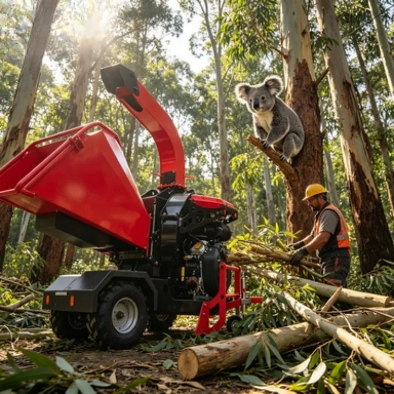 

Tracked Wood Chipper 50 Horsepower Durable New Branch Crusher for Large-scale Farm Construction Wood Crushing Motor Gear Pump