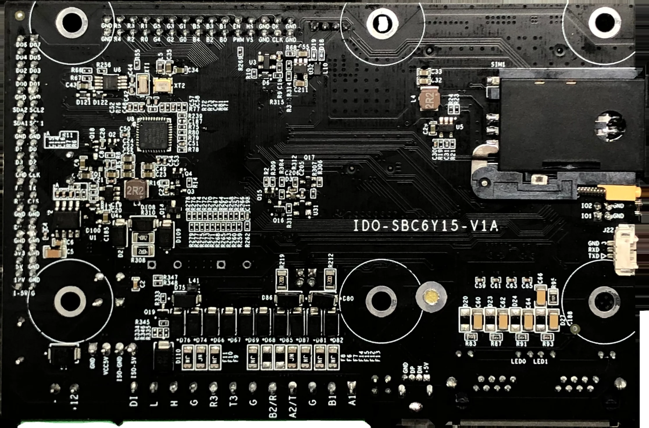 4G Industrial Wireless Ble Gateway IDO-SBC6Y15 Smart Motherboard Support Wifi And Ble Module With 4G Industrial Router