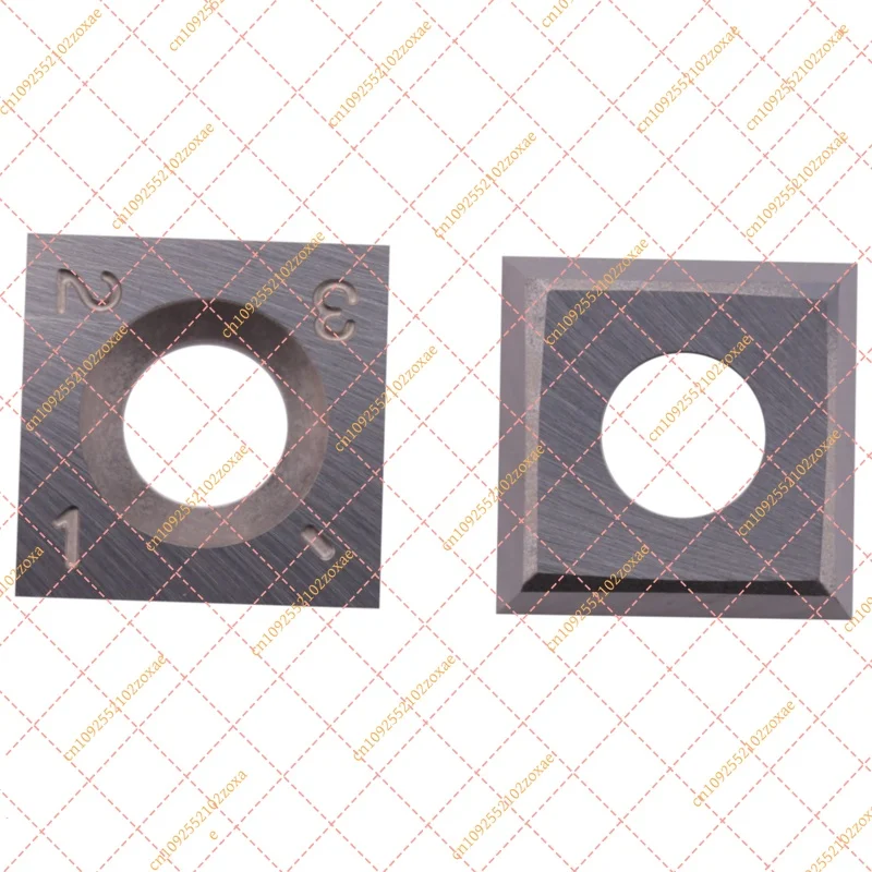 10Pcs 14x14x2mm Carbide Inserts for Wood Turning 30° Lathe Chisel Cutter Replacement Blades Square Milling Tool Tips