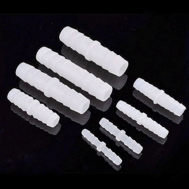 5~100pcs 4~14mm Food Grade Plastic Equal Dia Direct Connectors Aquarium Fish Tank Air Pump Hose Pagoda Joint Water Pipe Fittings